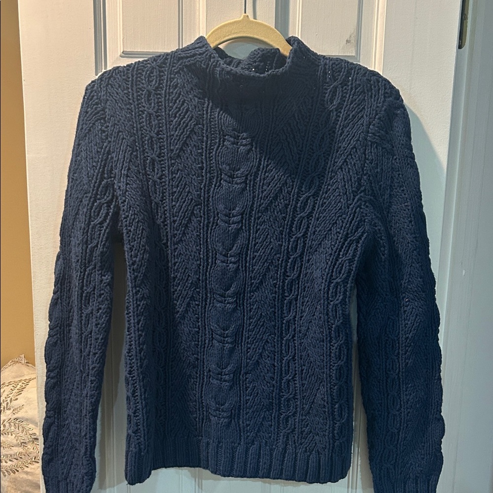 Ralph Lauren Navy Cable Knit Sweater